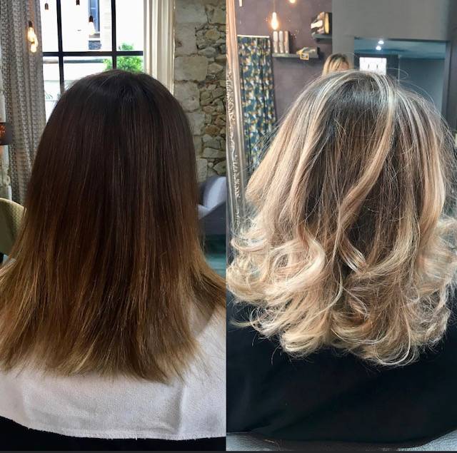 avant après coupe femme