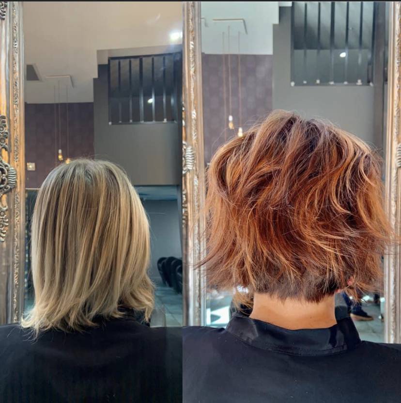 avant après coupe femme
